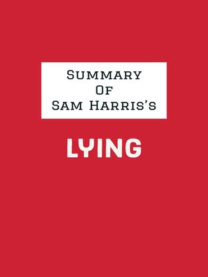 cover image of Summary of Sam Harris's Lying